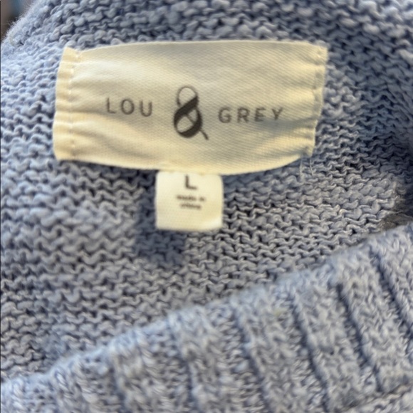 Lou & Grey Aloha Knit Hoodie Hooded Sweater Sz L - Picture 4 of 5